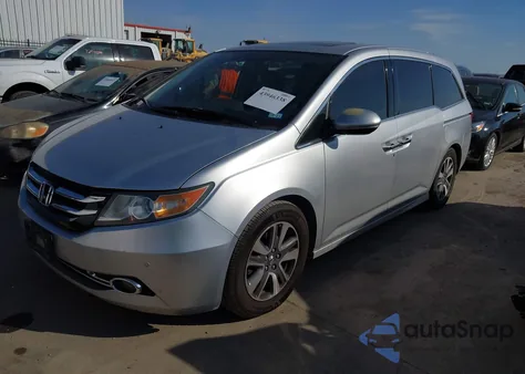 2014 Honda Odyssey Touring/Touring Elite from USA, damaged, VIN 5FNRL5H93EB079476
